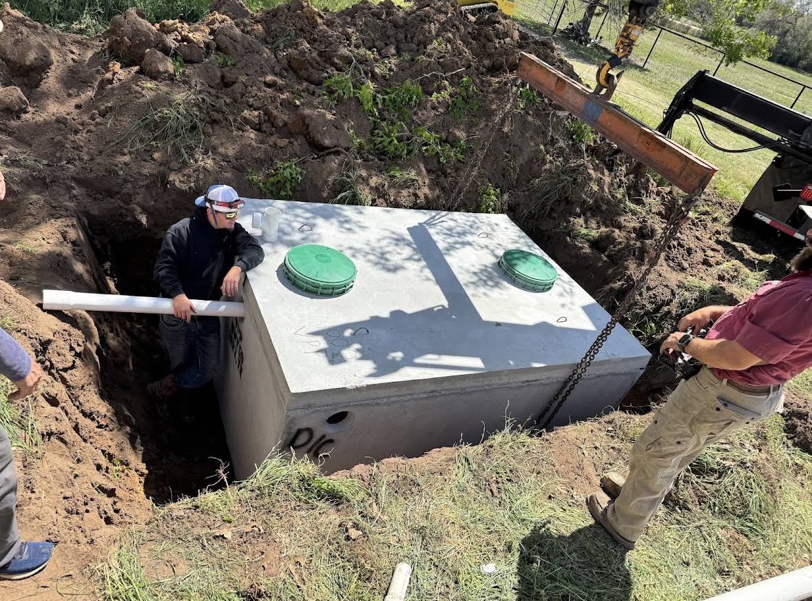 Septic tank installation